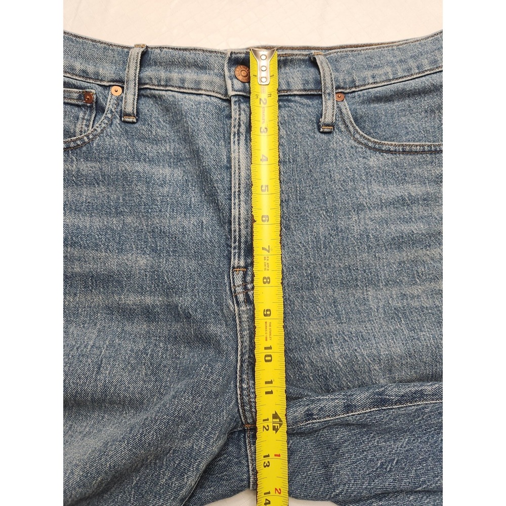 Madewell Jeans Womens 31 Blue The Perfect Vintage High Rise Crop‎ Frayed Hem - Picture 8 of 13